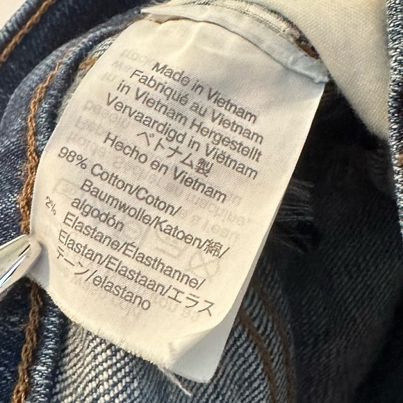 Madewell Slim Straight Mid Rise Blue Jeans - Size 27 - Picture 5 of 16